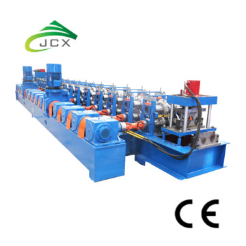 Highway guardrail forming machine